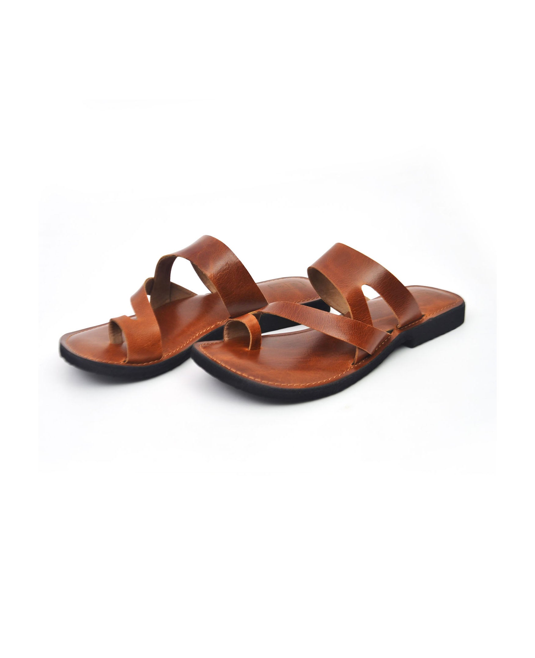 Carlos Antique Tan Leather Men's Sandals