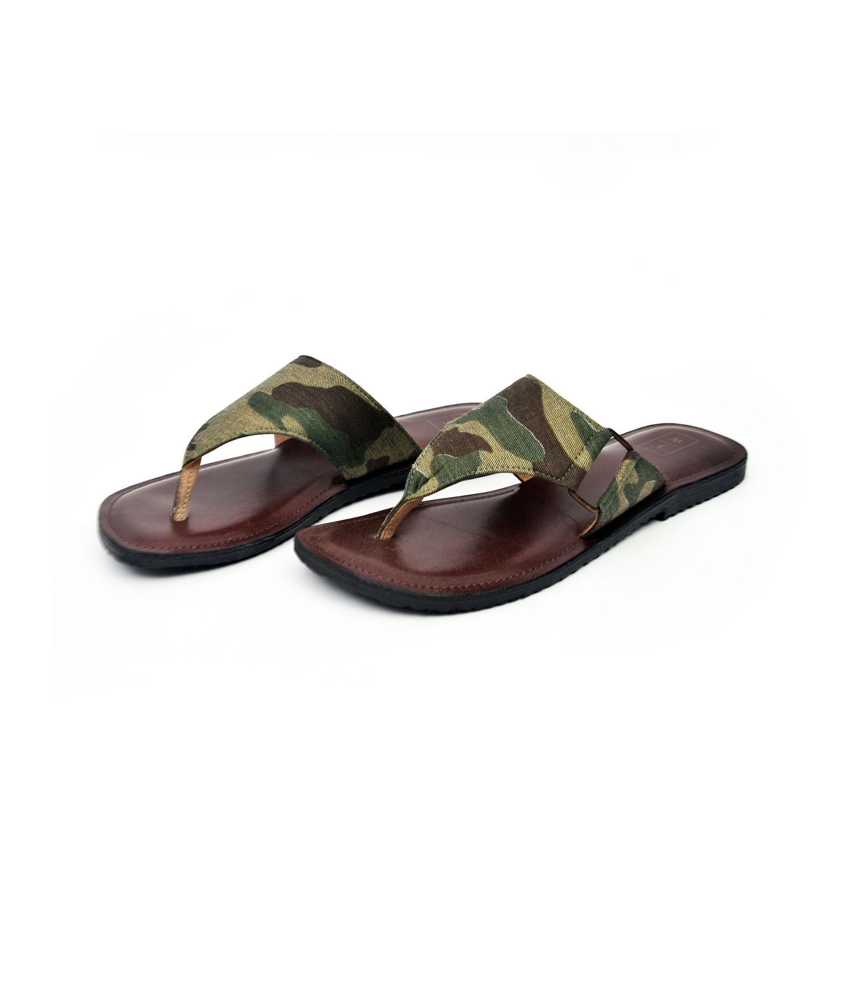 Ted Camouflage & Chocolate Men's Sandals