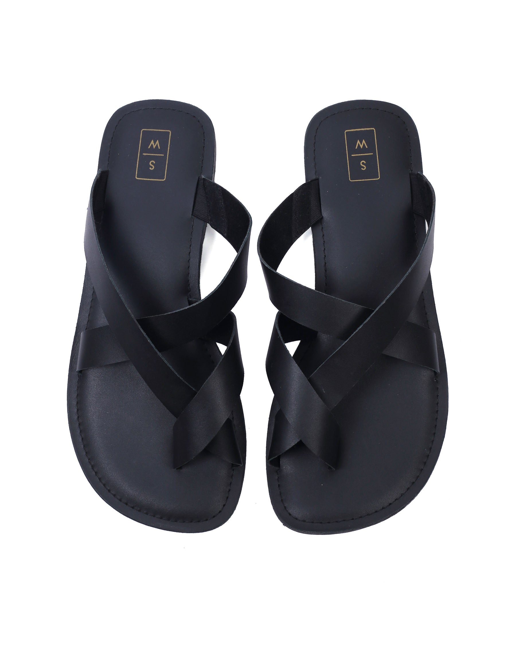 Marco Black Toe Loop Men s Sandals