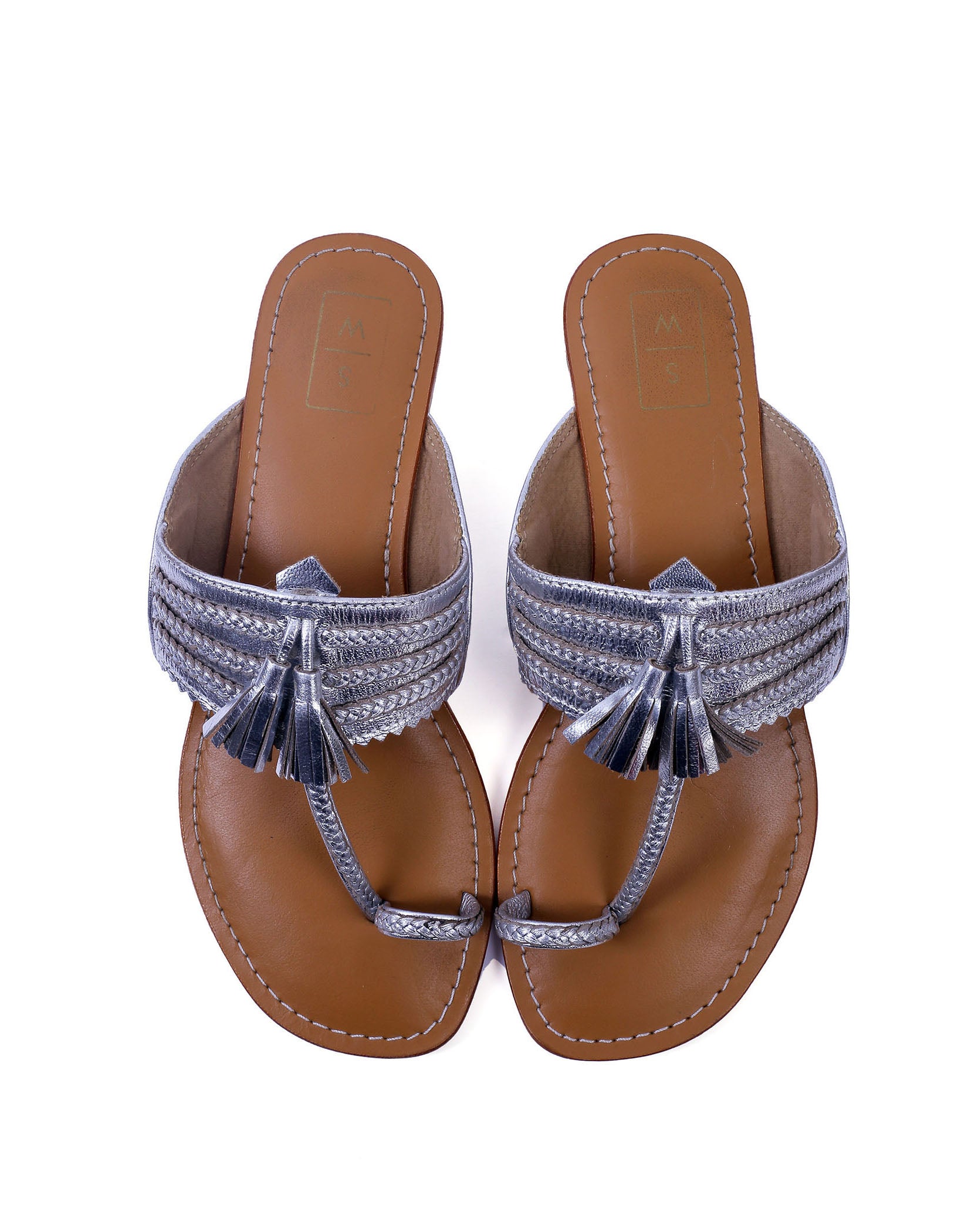 Chandni Silver Tassel Sandal