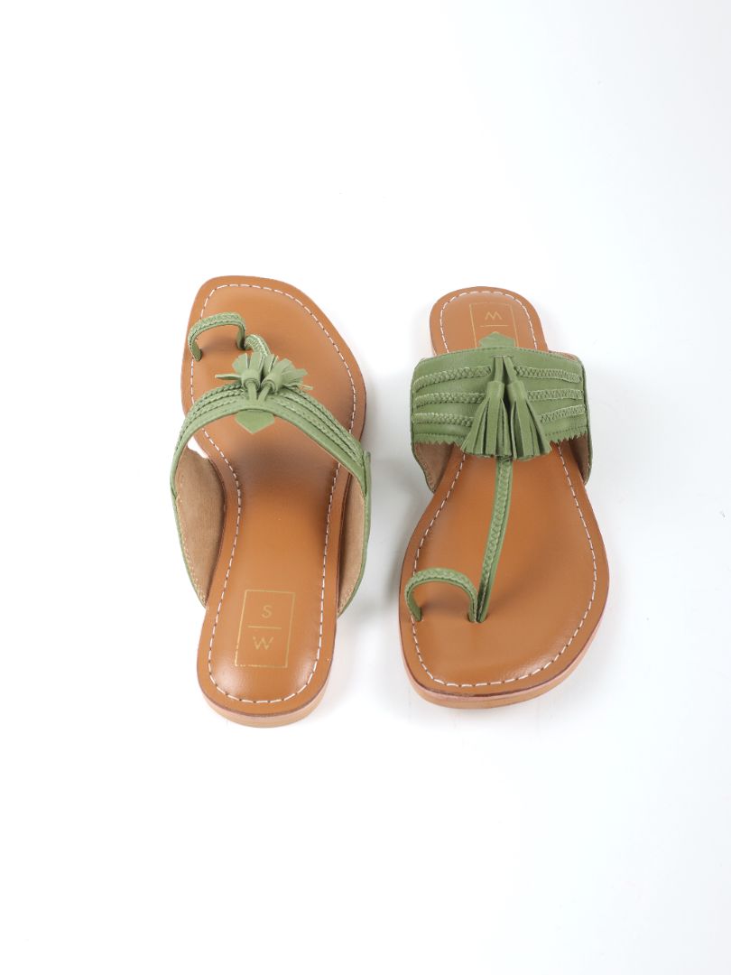 Mehendi Kolhapuri Sandals