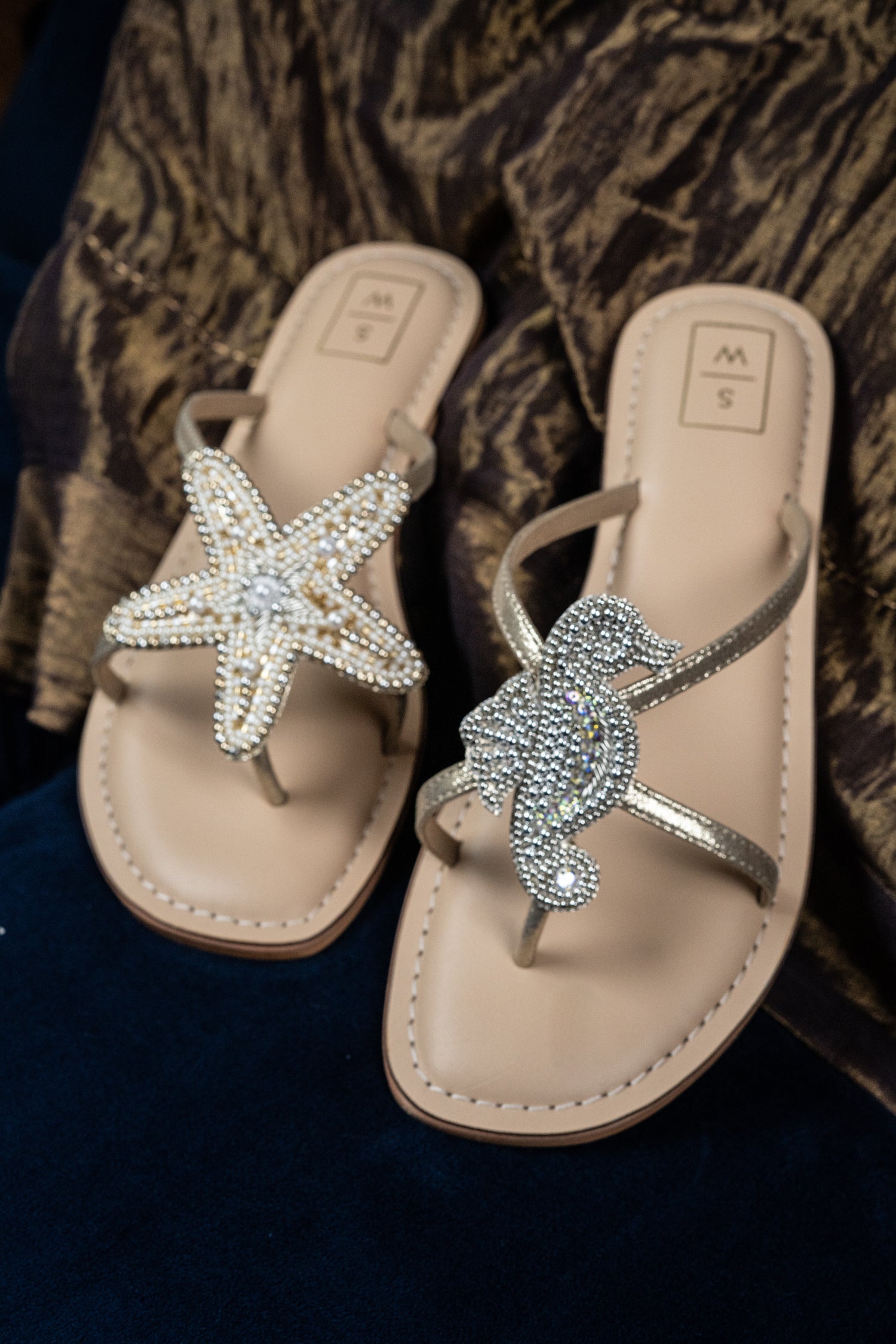 Larry Silver & Gold Sandals