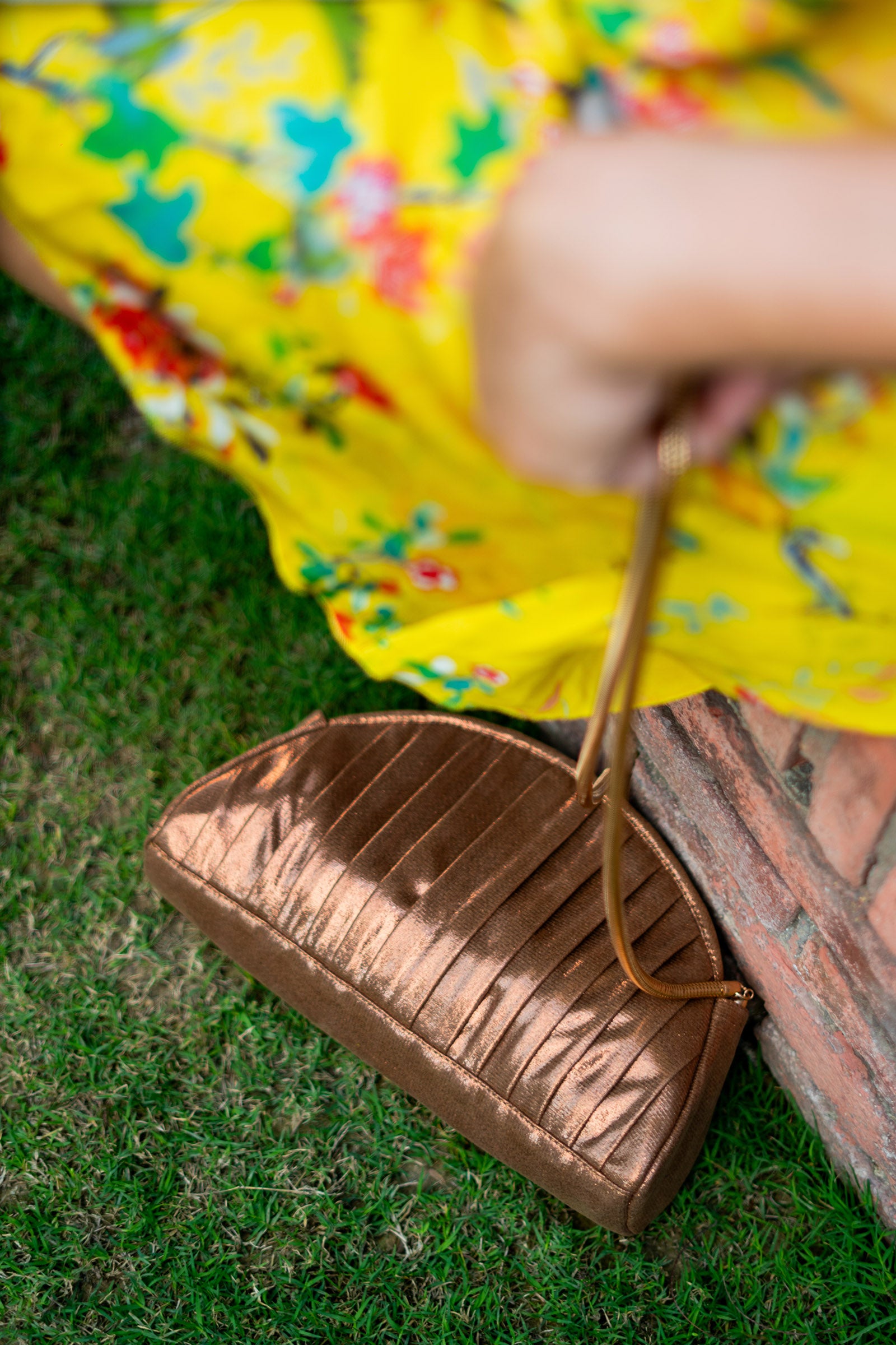 Karma Copper Clutch/Sling Bag