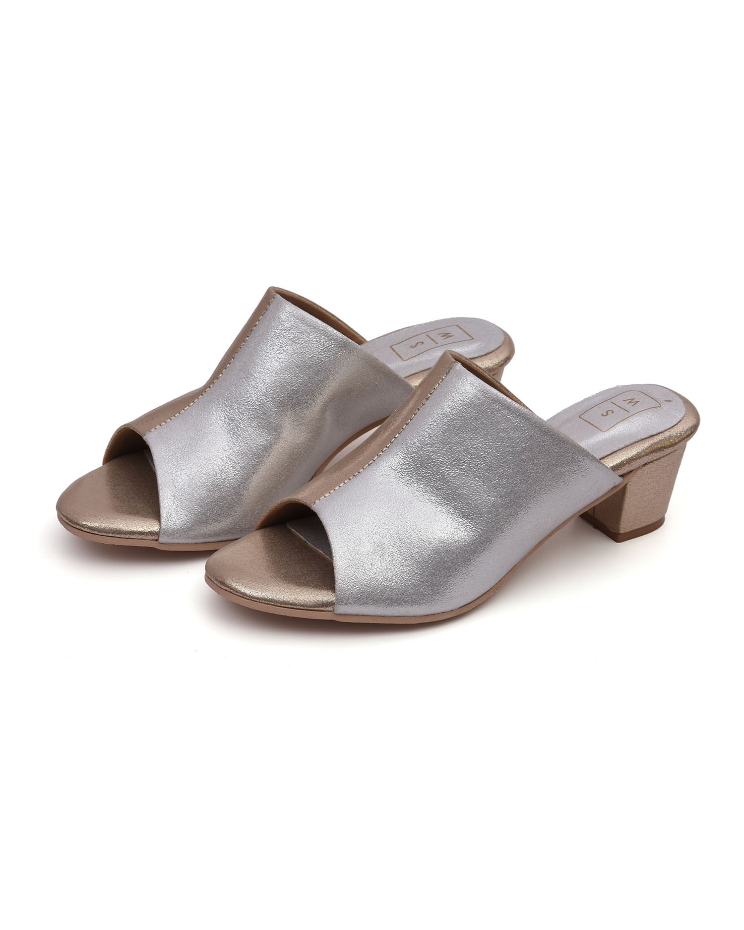 Lyla Gold & Silver Heel Sandals
