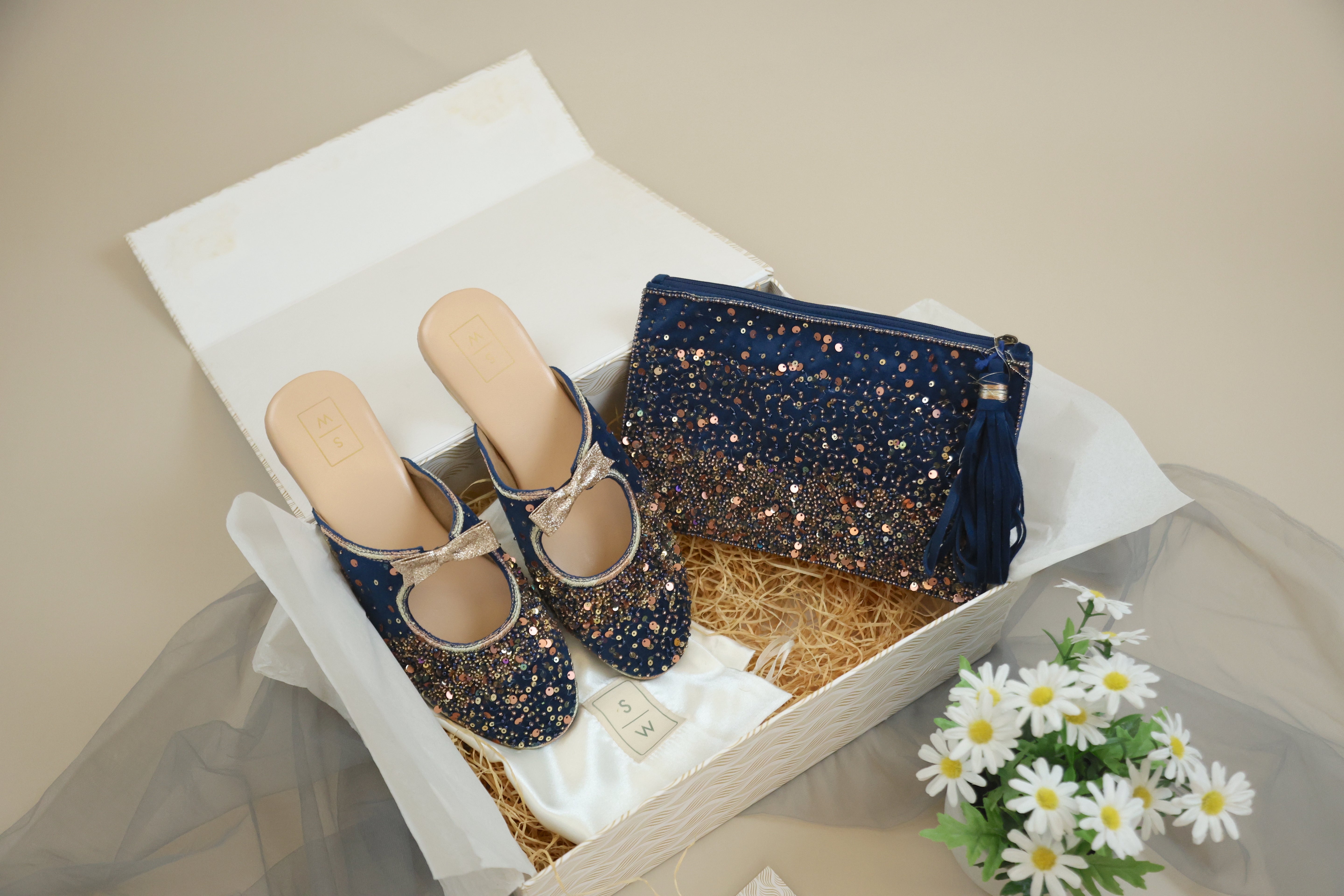 Gloria Royal Blue Velvet Combo