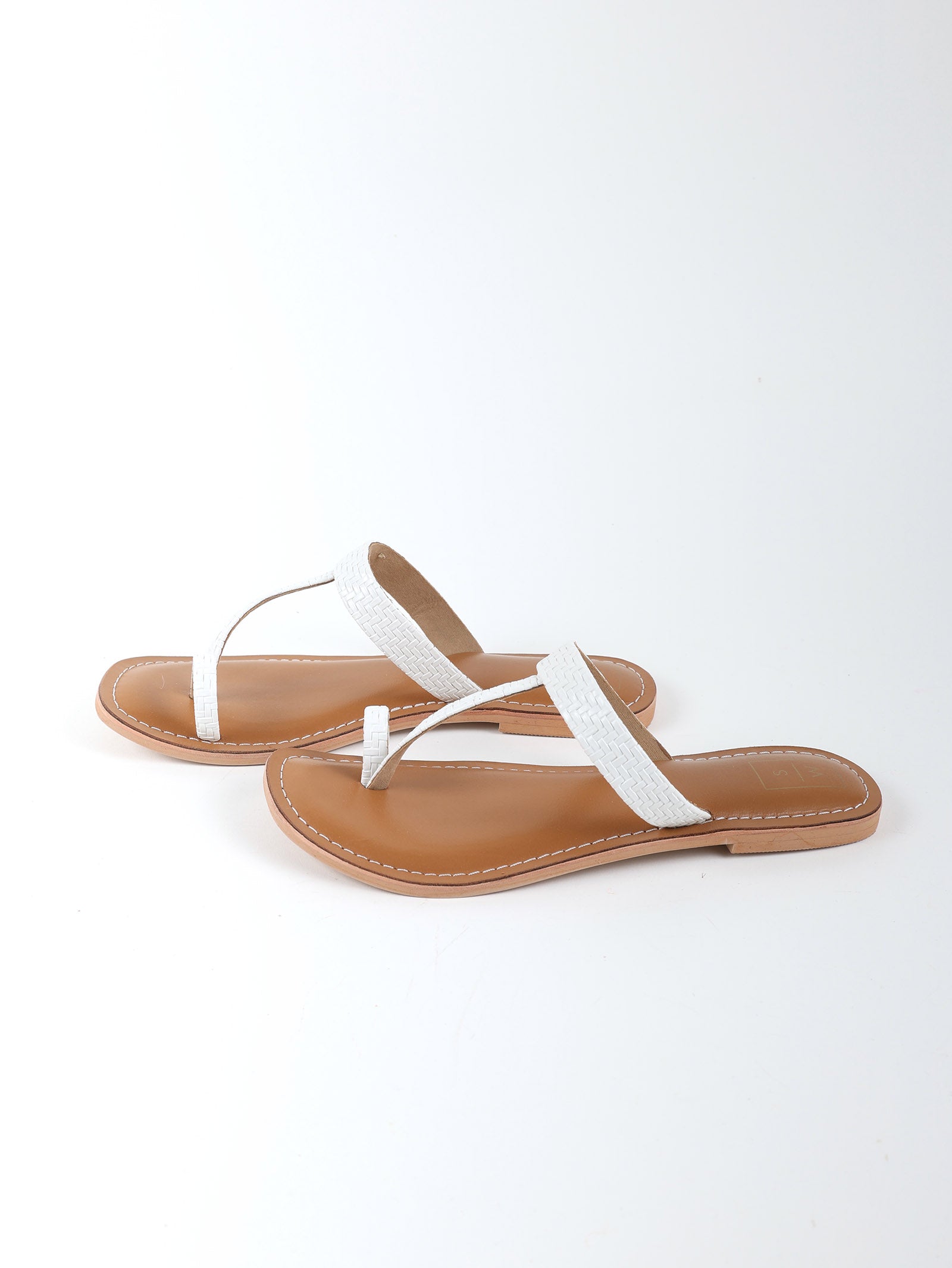 Monica White Sandals