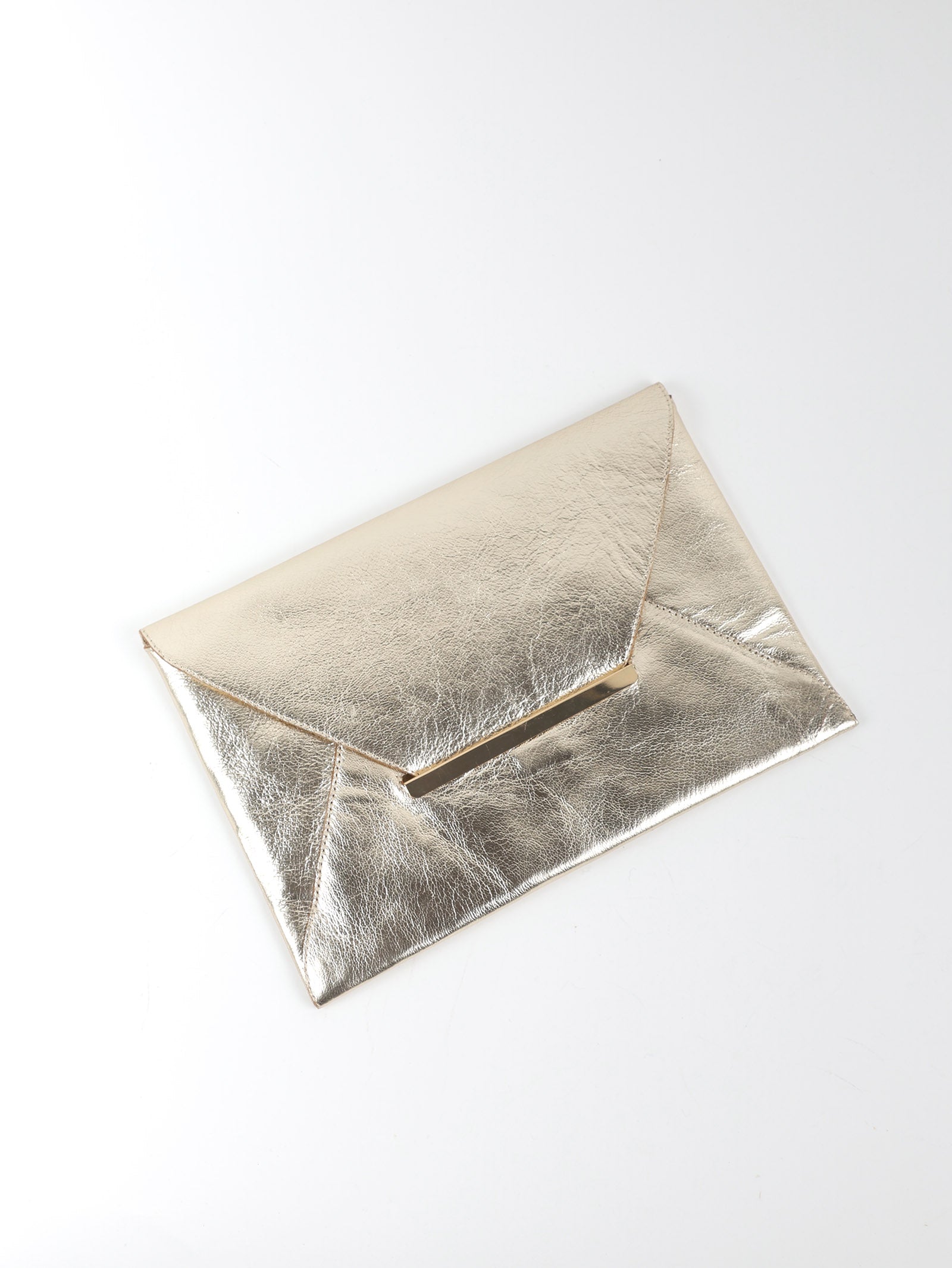 Uma Leather Envelope Clutch