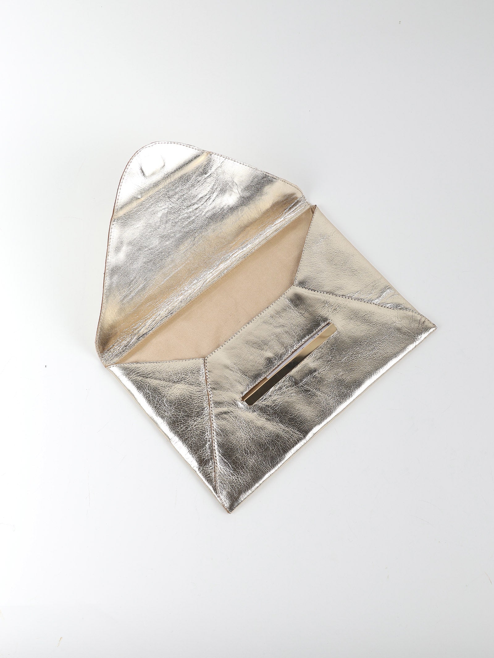 Uma Leather Envelope Clutch