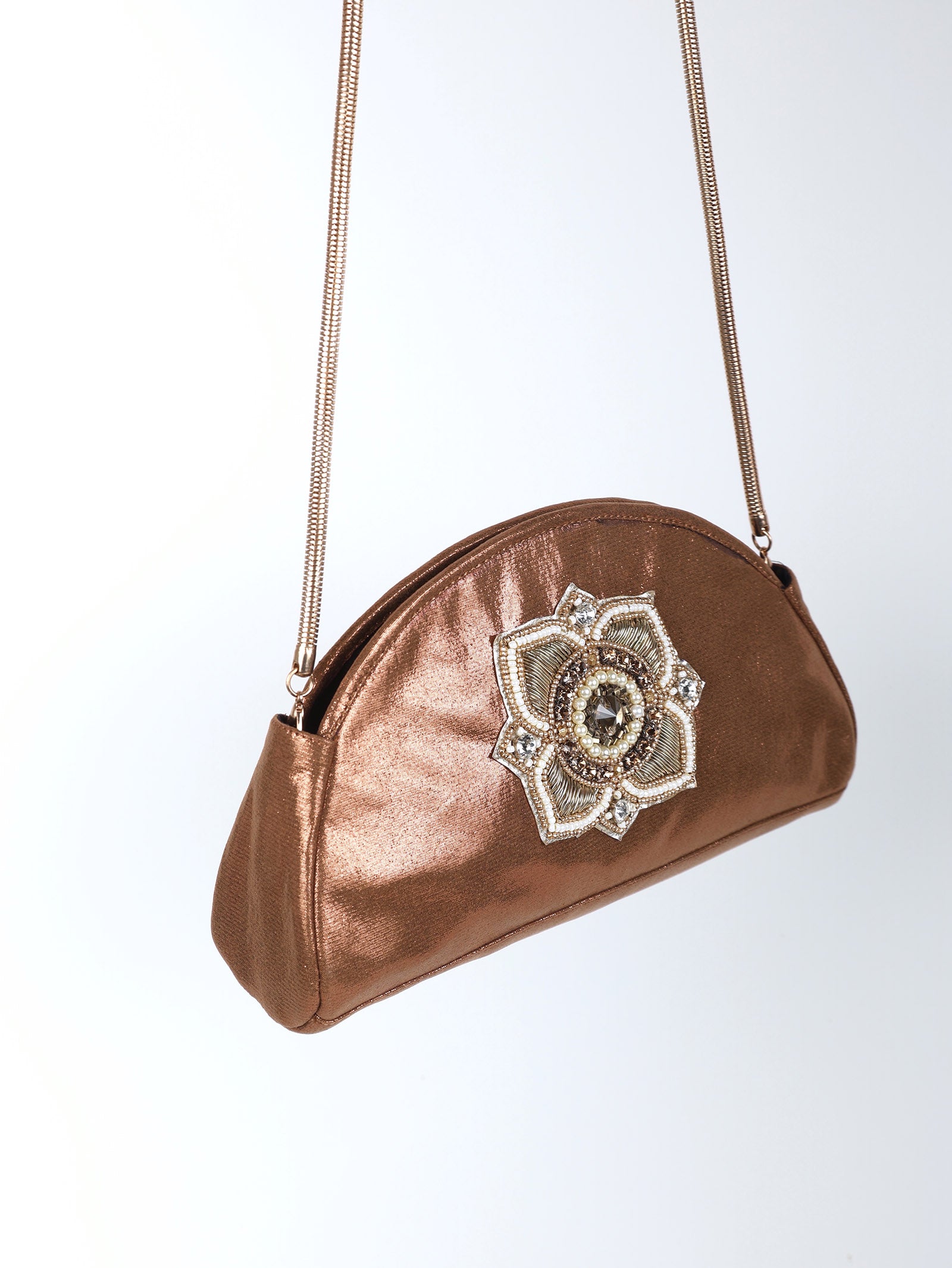 Karma Copper Clutch/Sling Bag