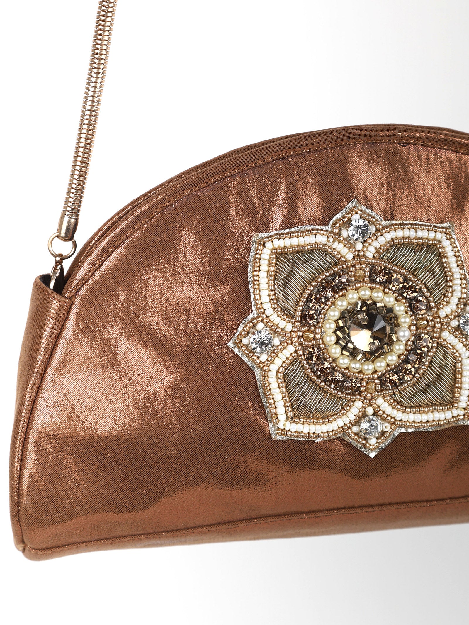 Karma Copper Clutch/Sling Bag