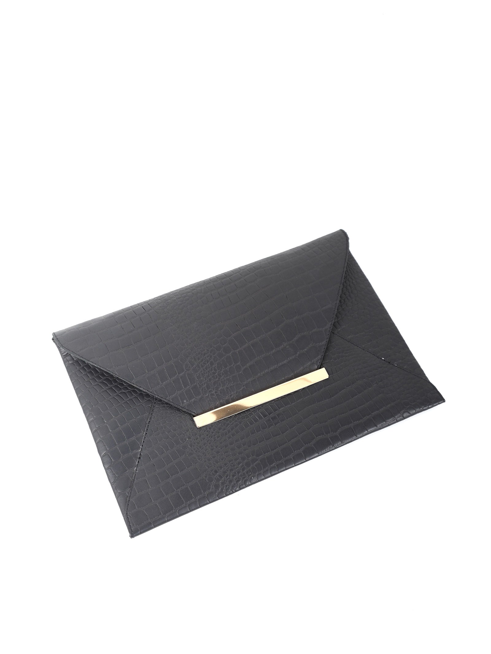Uma Leather Envelope Clutch