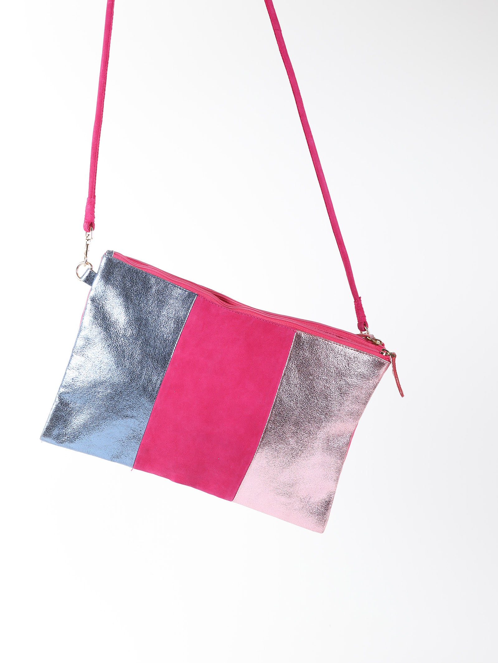 Tribeca Pink Leather Bag