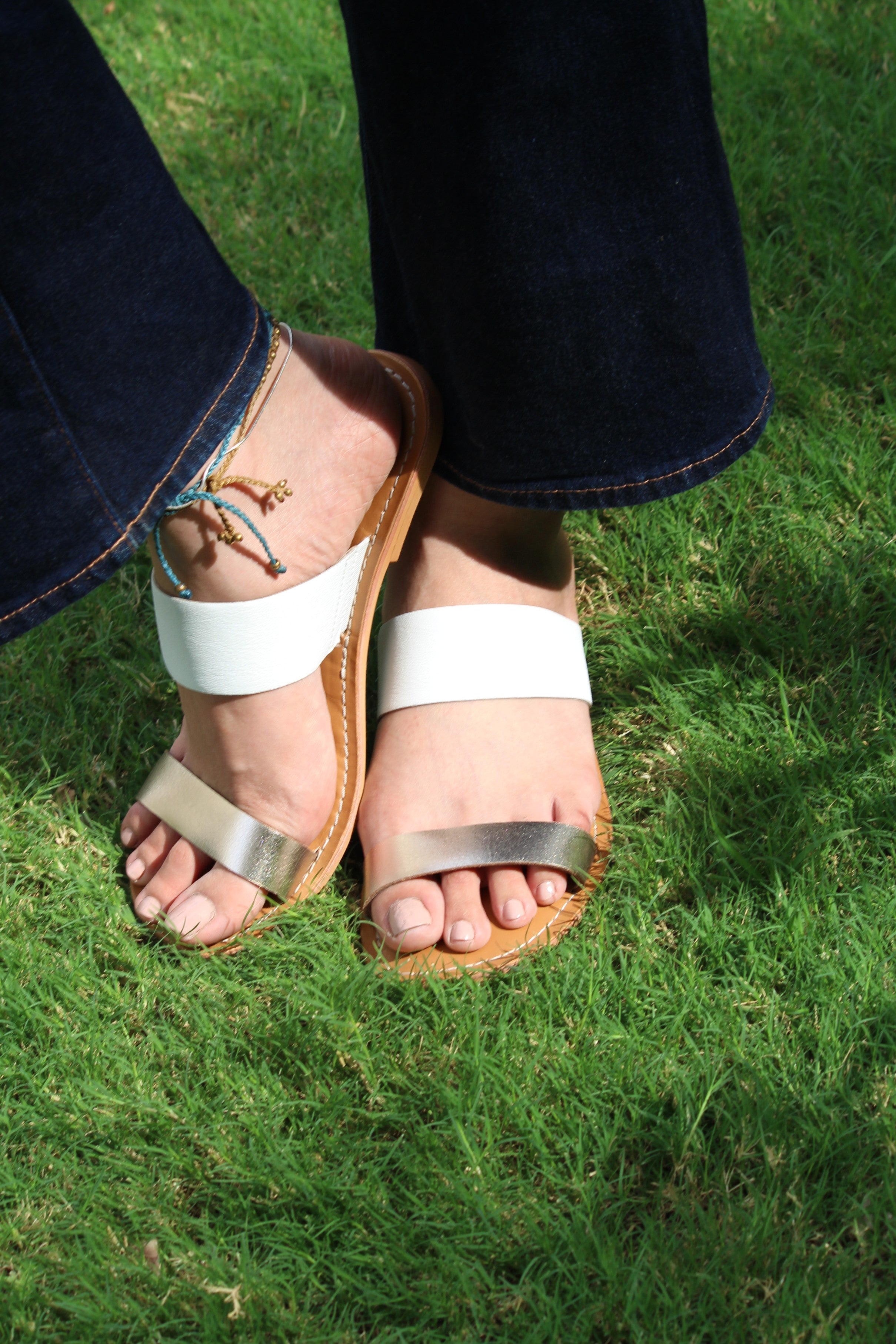 Juno Women Leather Slider