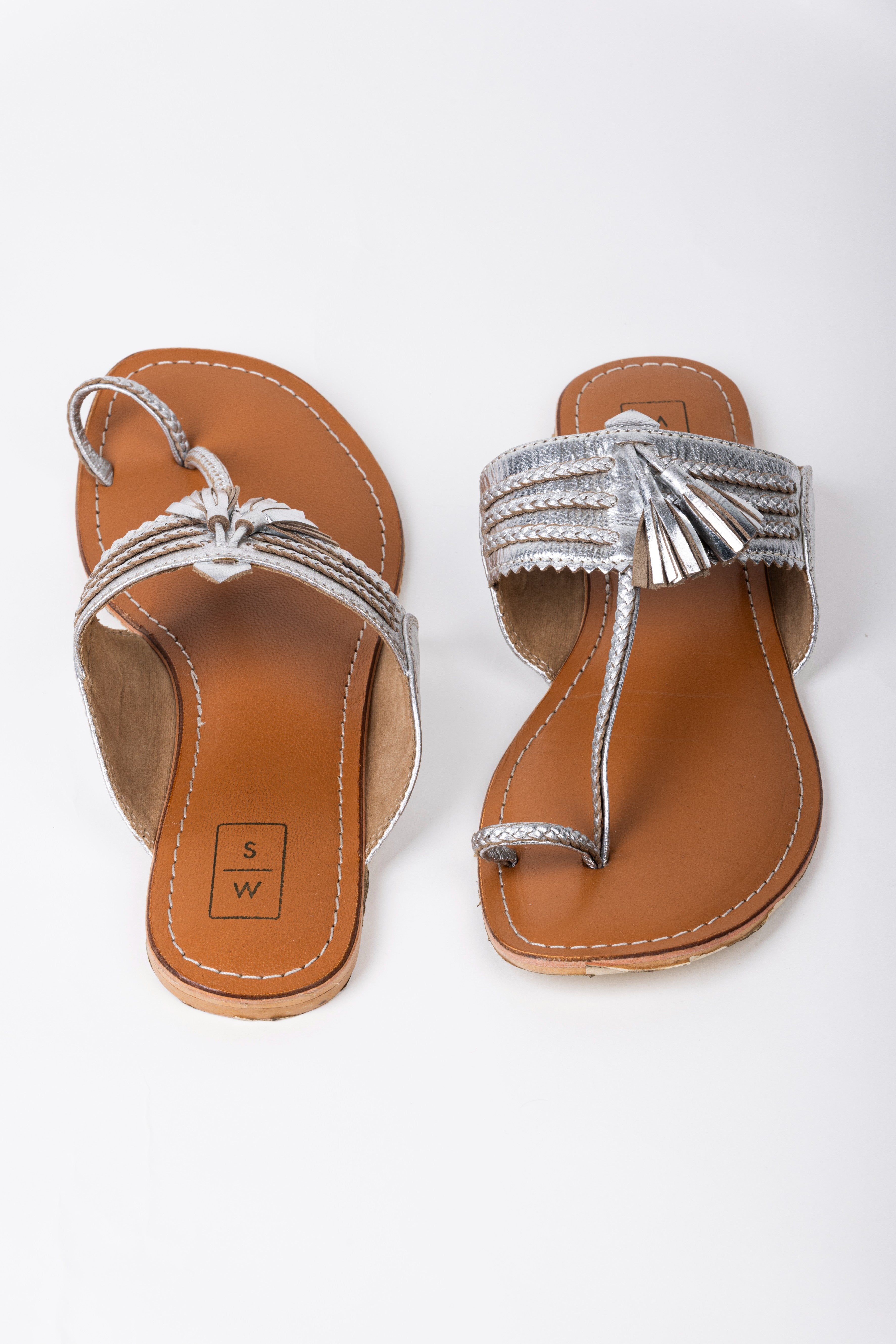 Chandni Silver Tassel Sandal