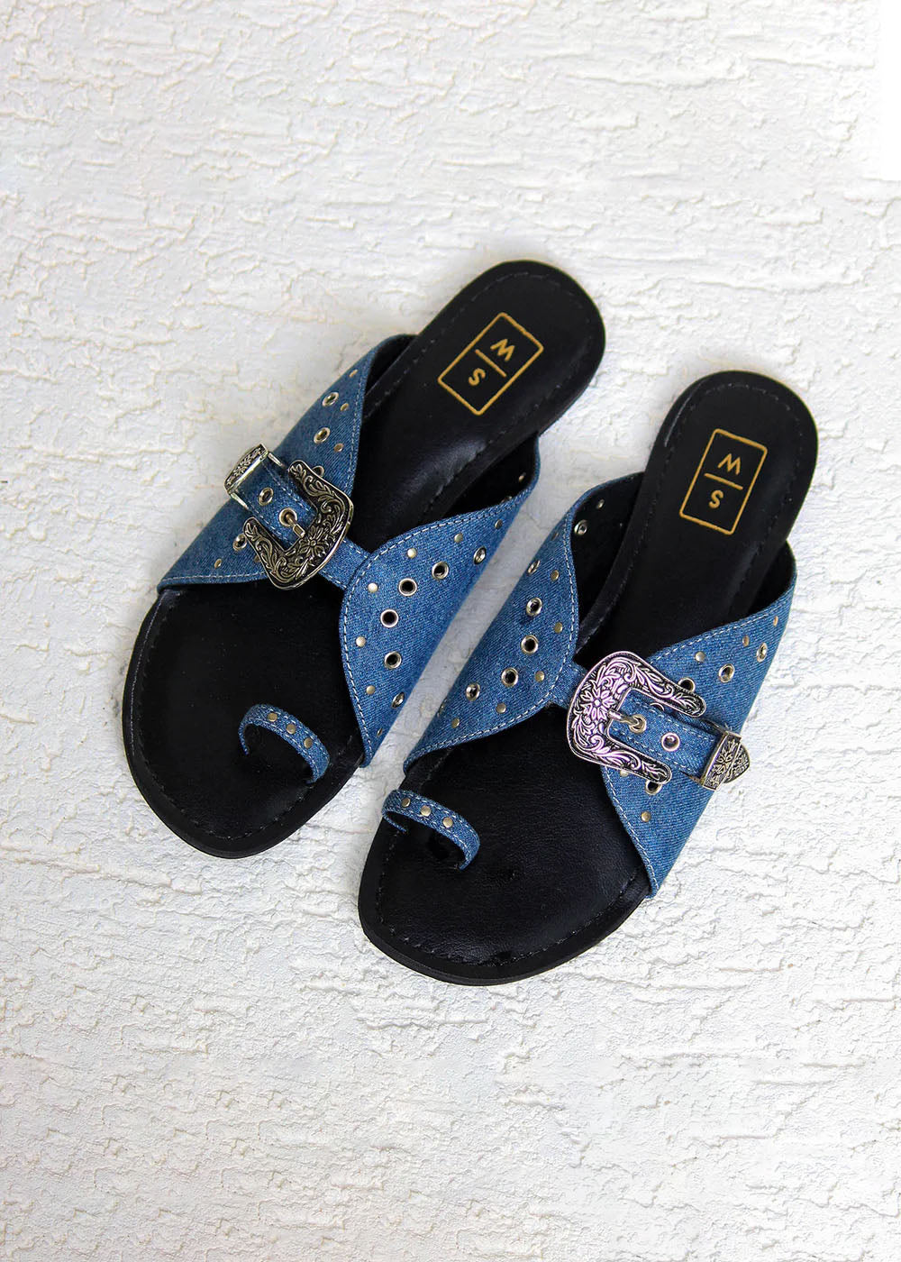 Nadia Denim Sandals