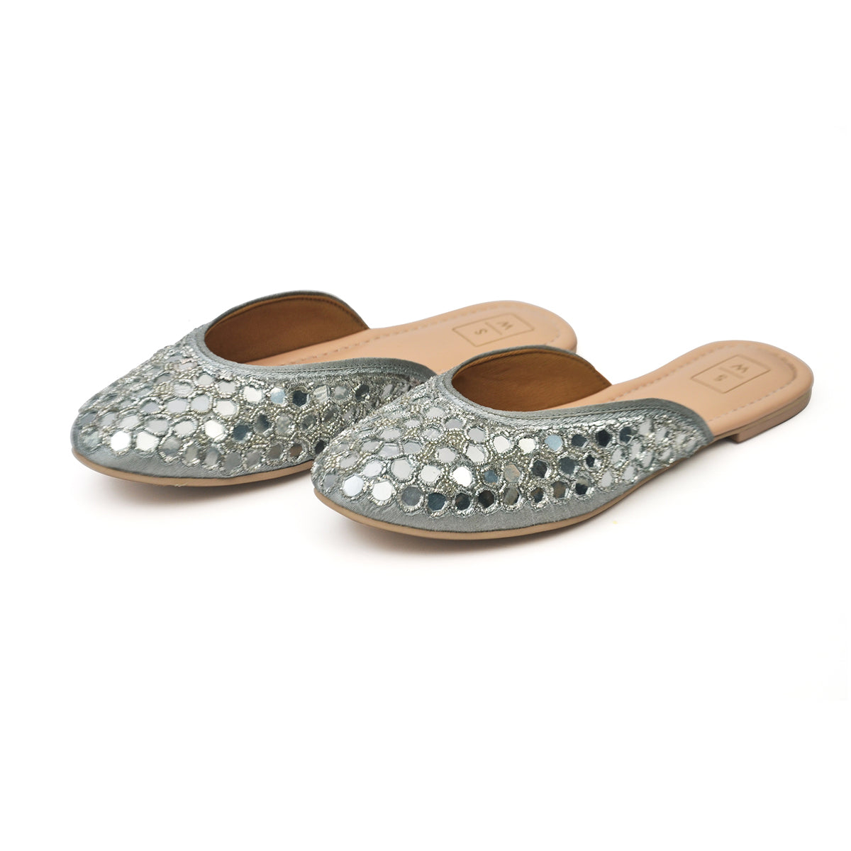 Noor Silver Jutti