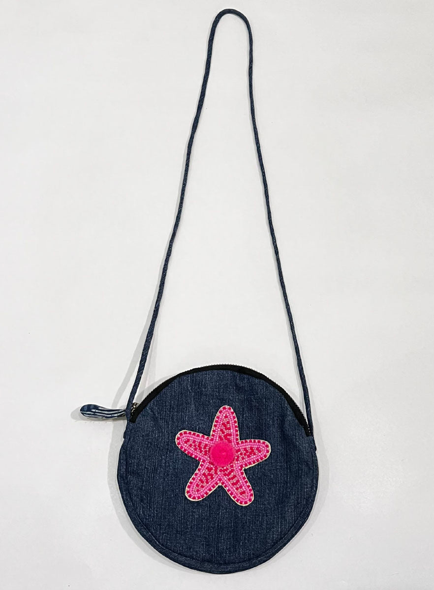 Lucy Pink Girls Denim Bag