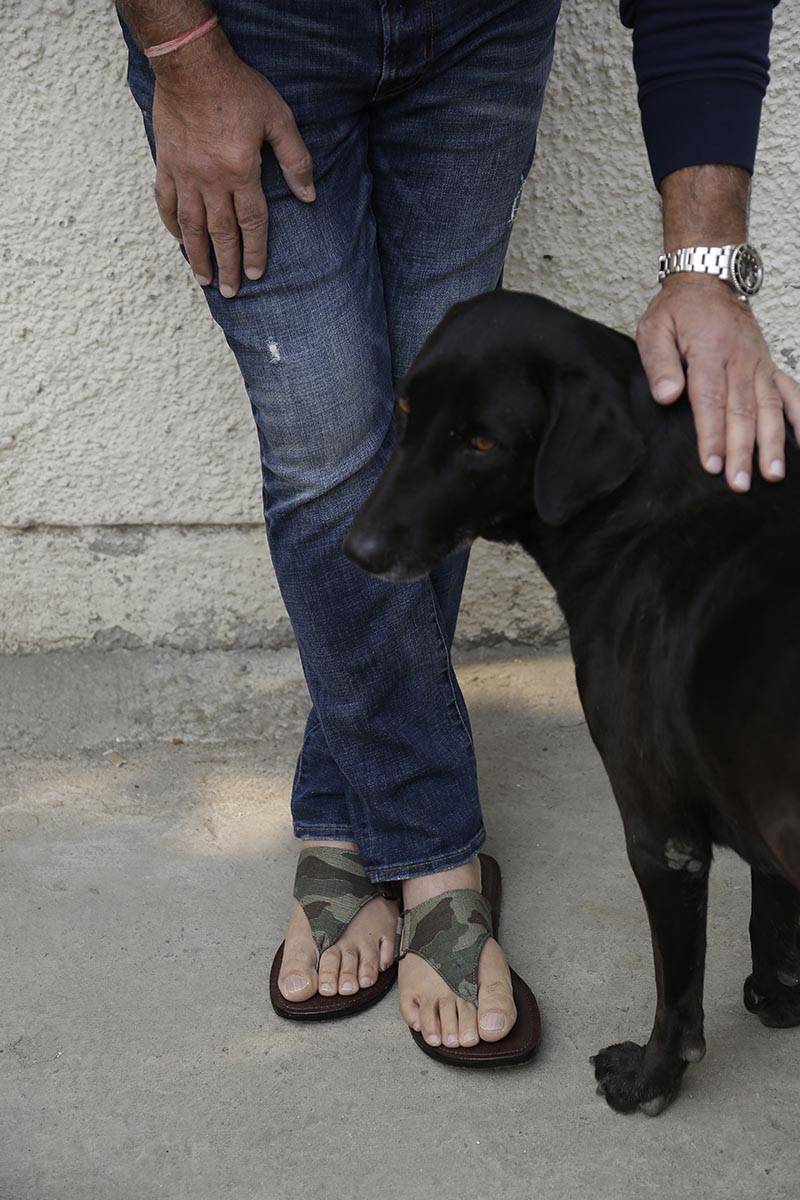 Ted Camouflage & Chocolate Men's Sandals