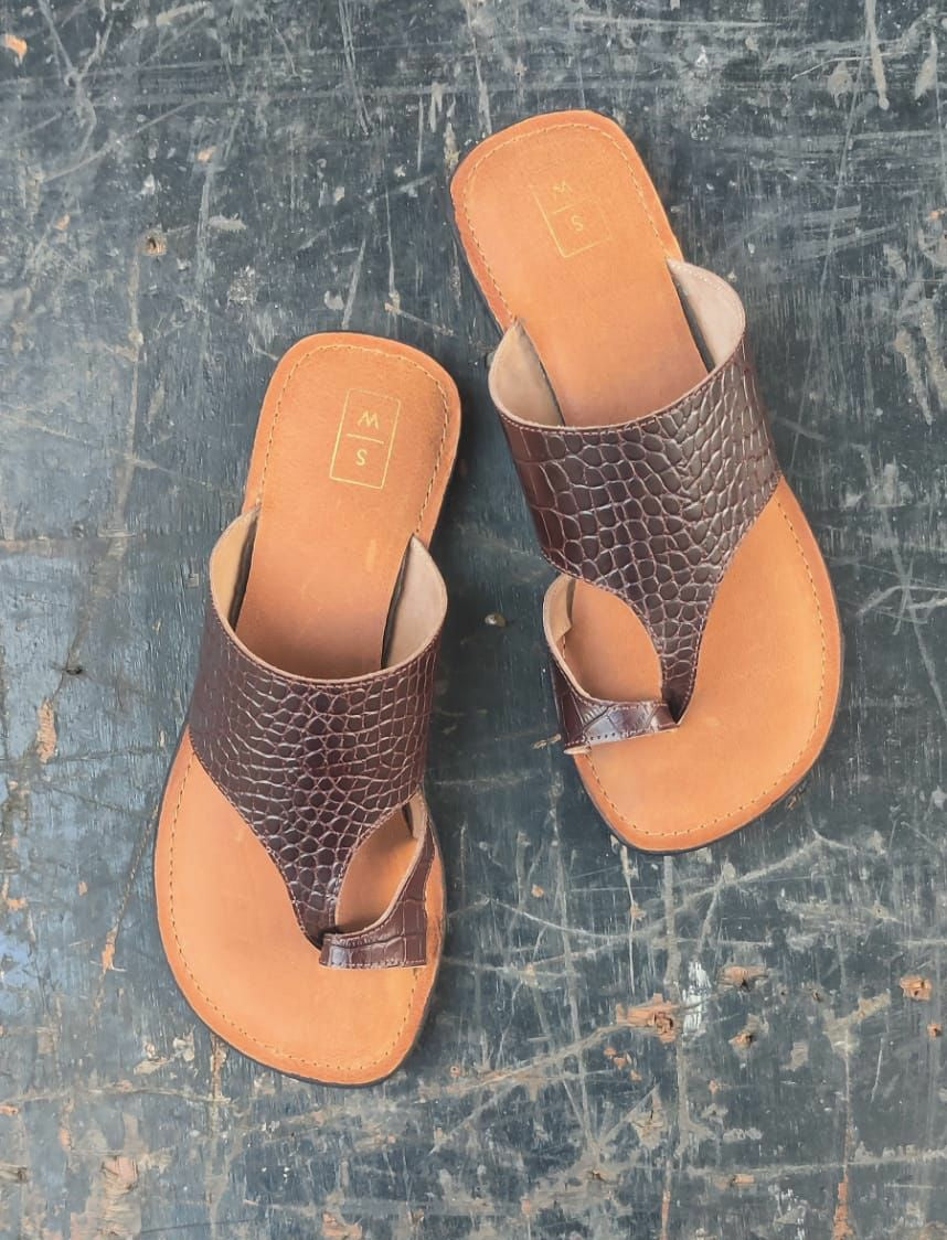 Tony Toe-loop Chocolate Men's Sandals