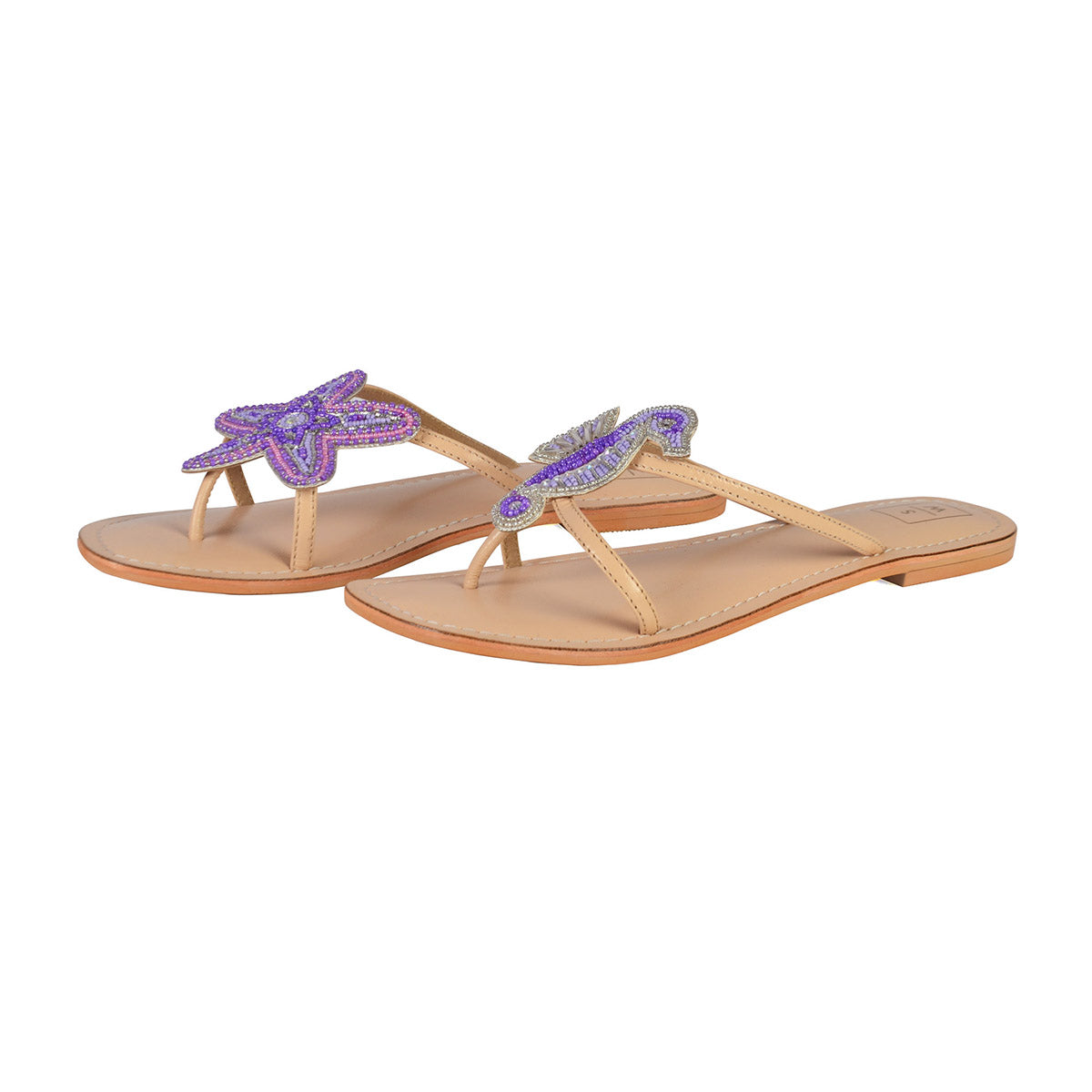 Larry Lilac Seahorse & Starfish Sandals