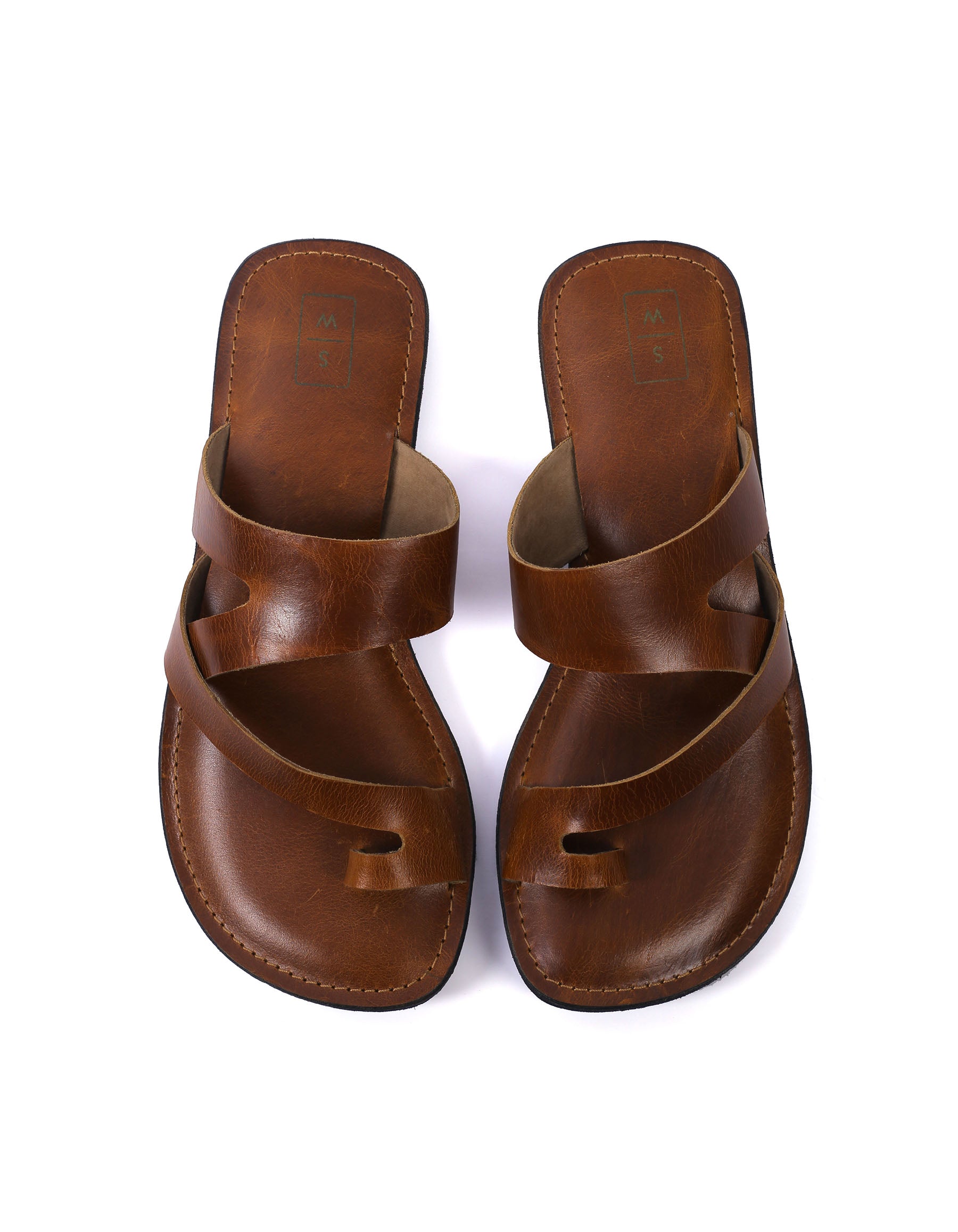 Carlos Antique Tan Leather Men's Sandals