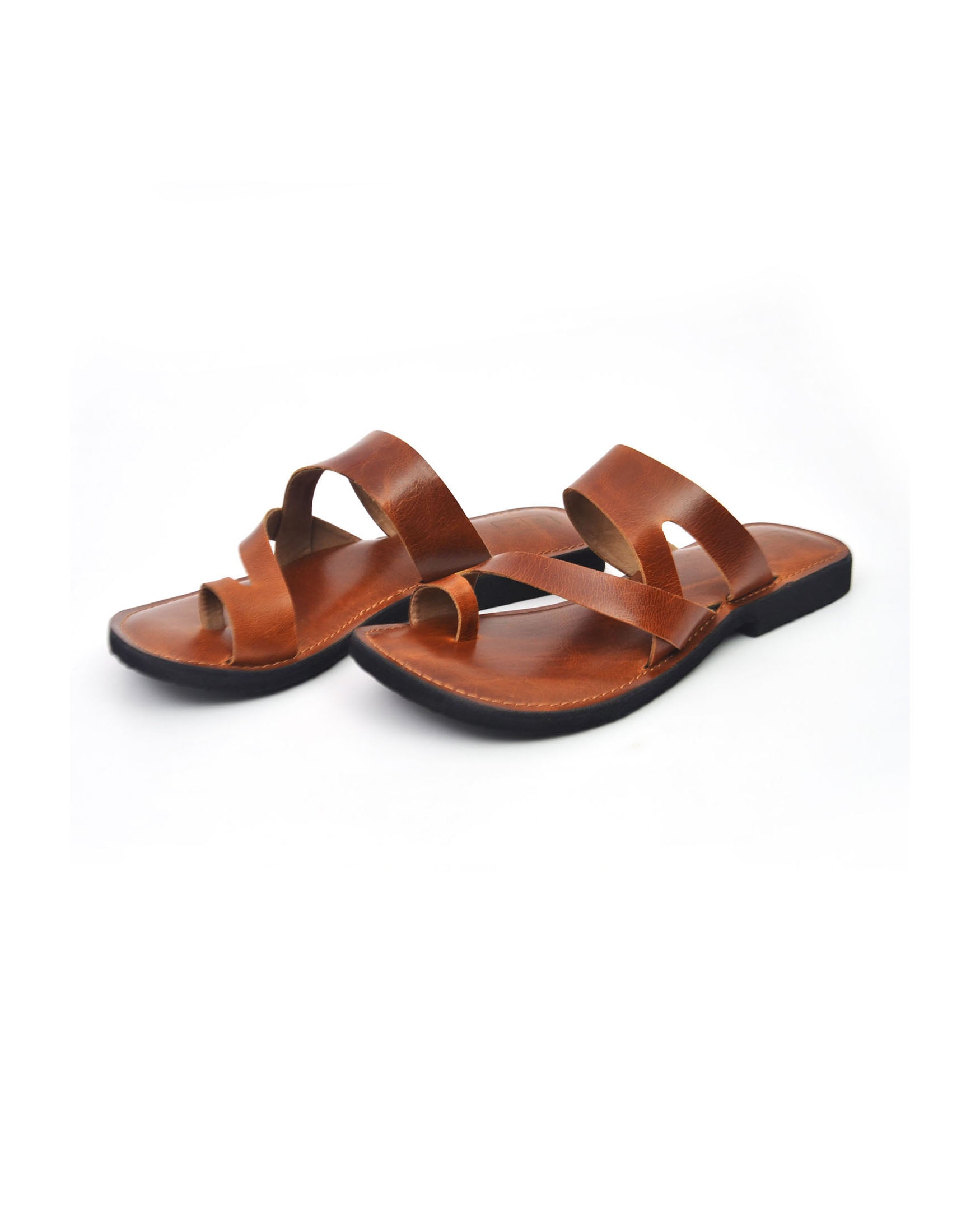 Dino Tan Toe Loop Men's Sandals