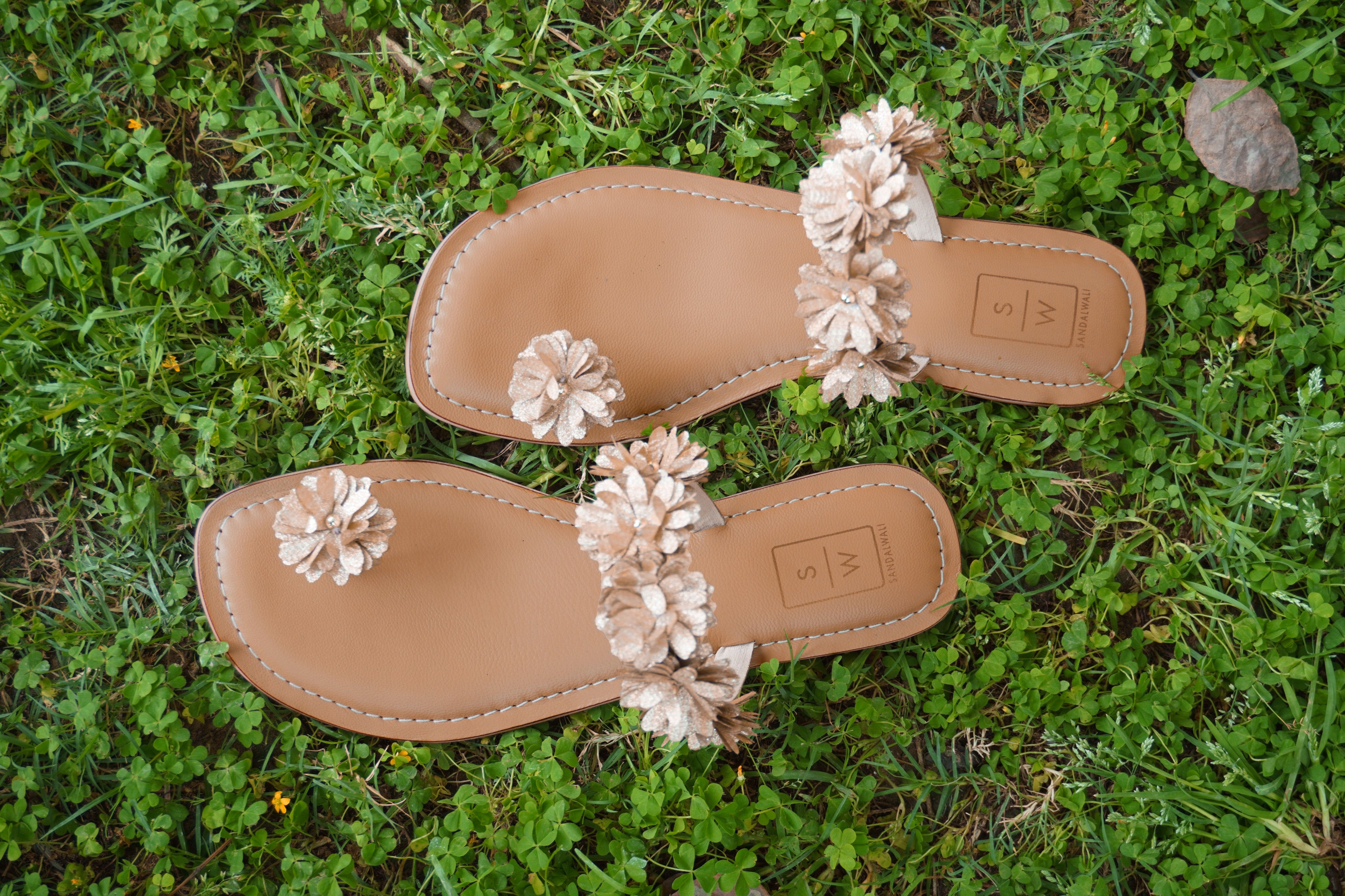 Emily Antique Rose Gold Sandals