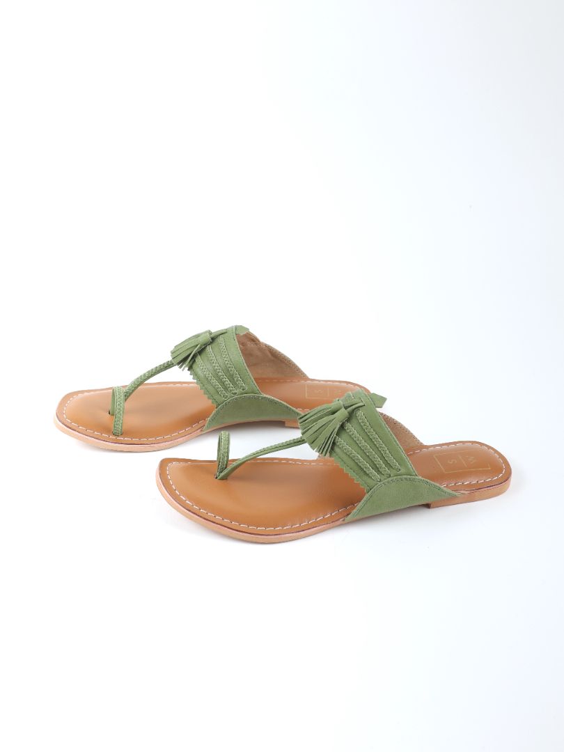 Mehendi Kolhapuri Sandals