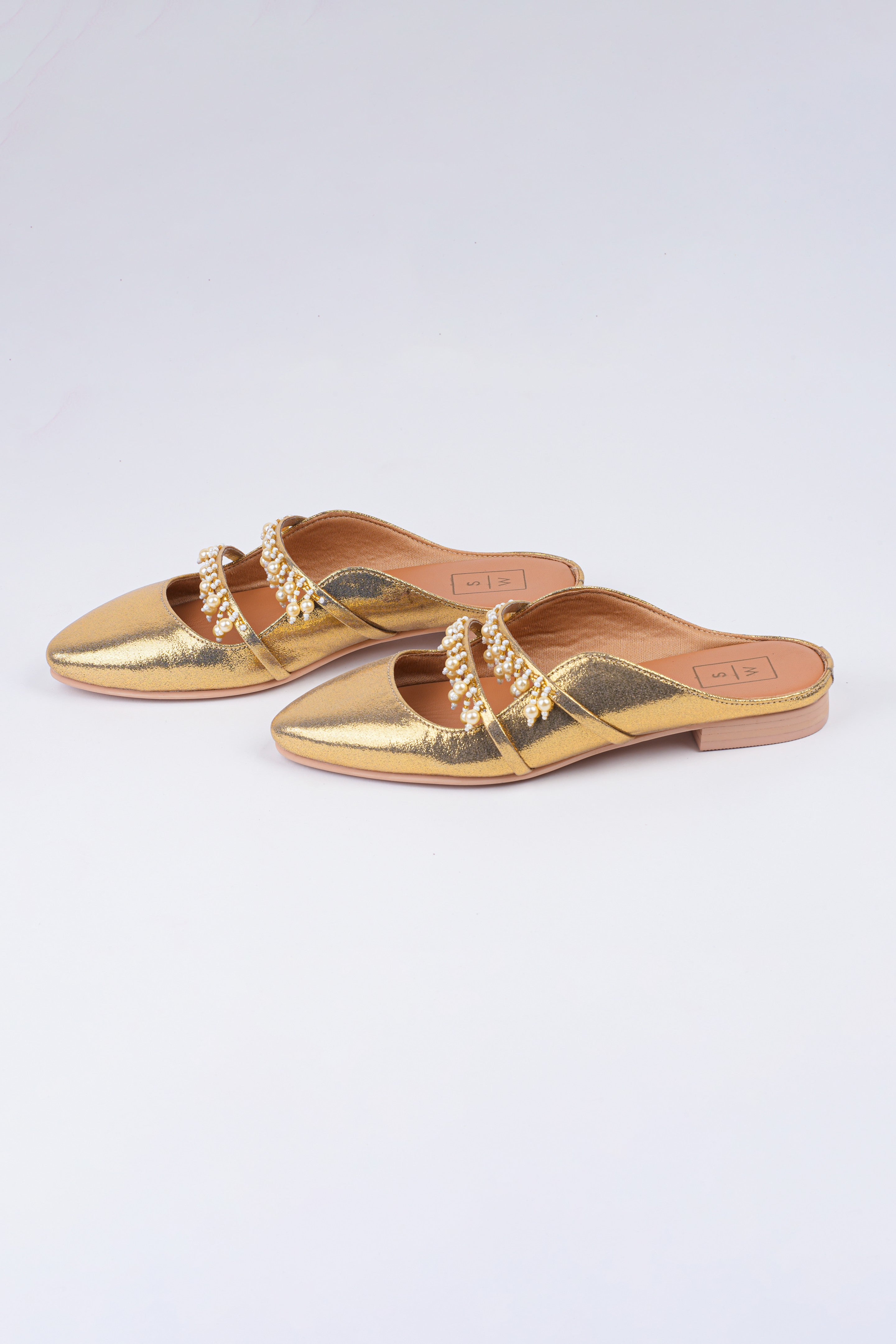 Fatima Gold Tassel Mule