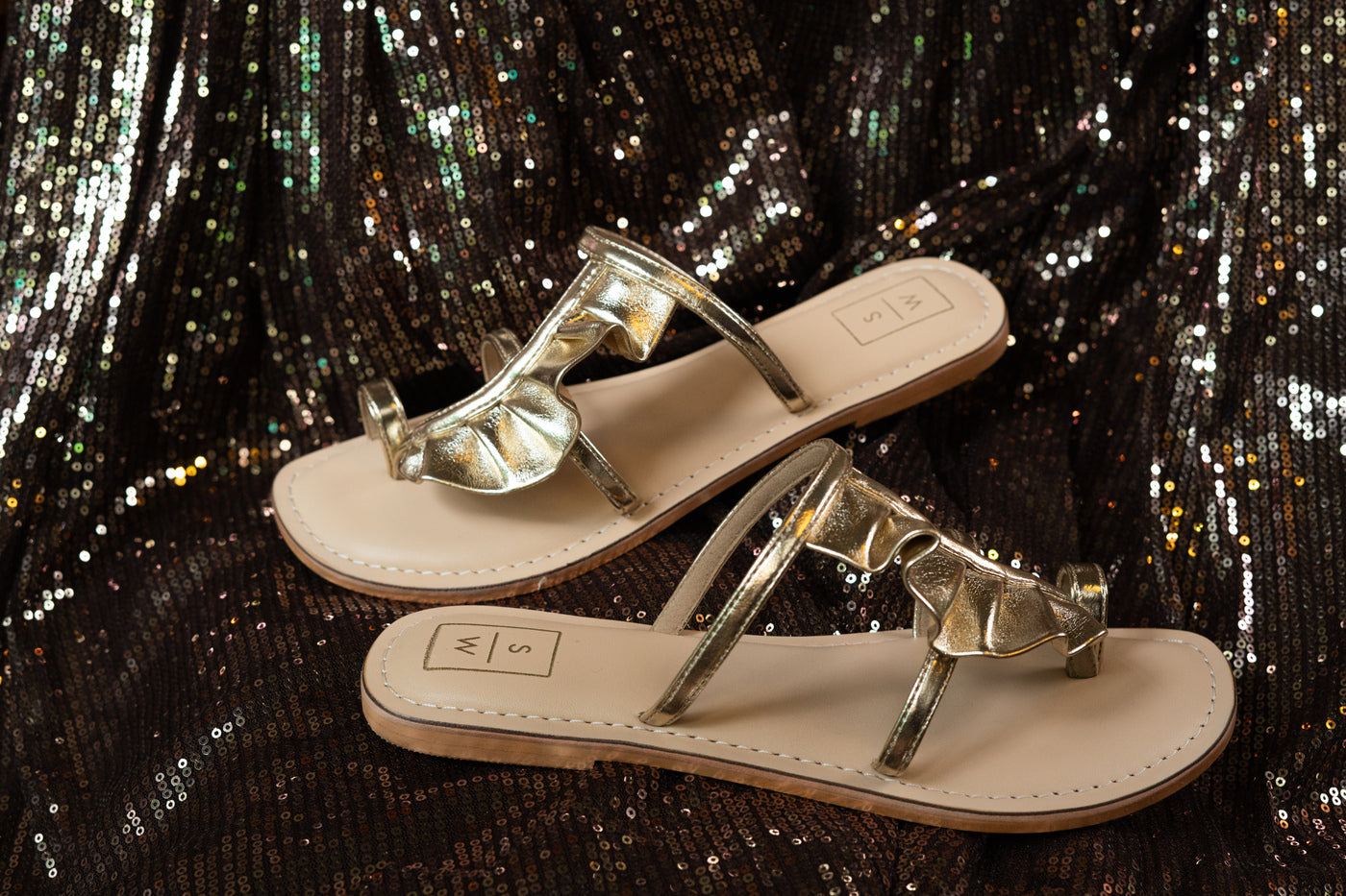 Christina Gold Sandals