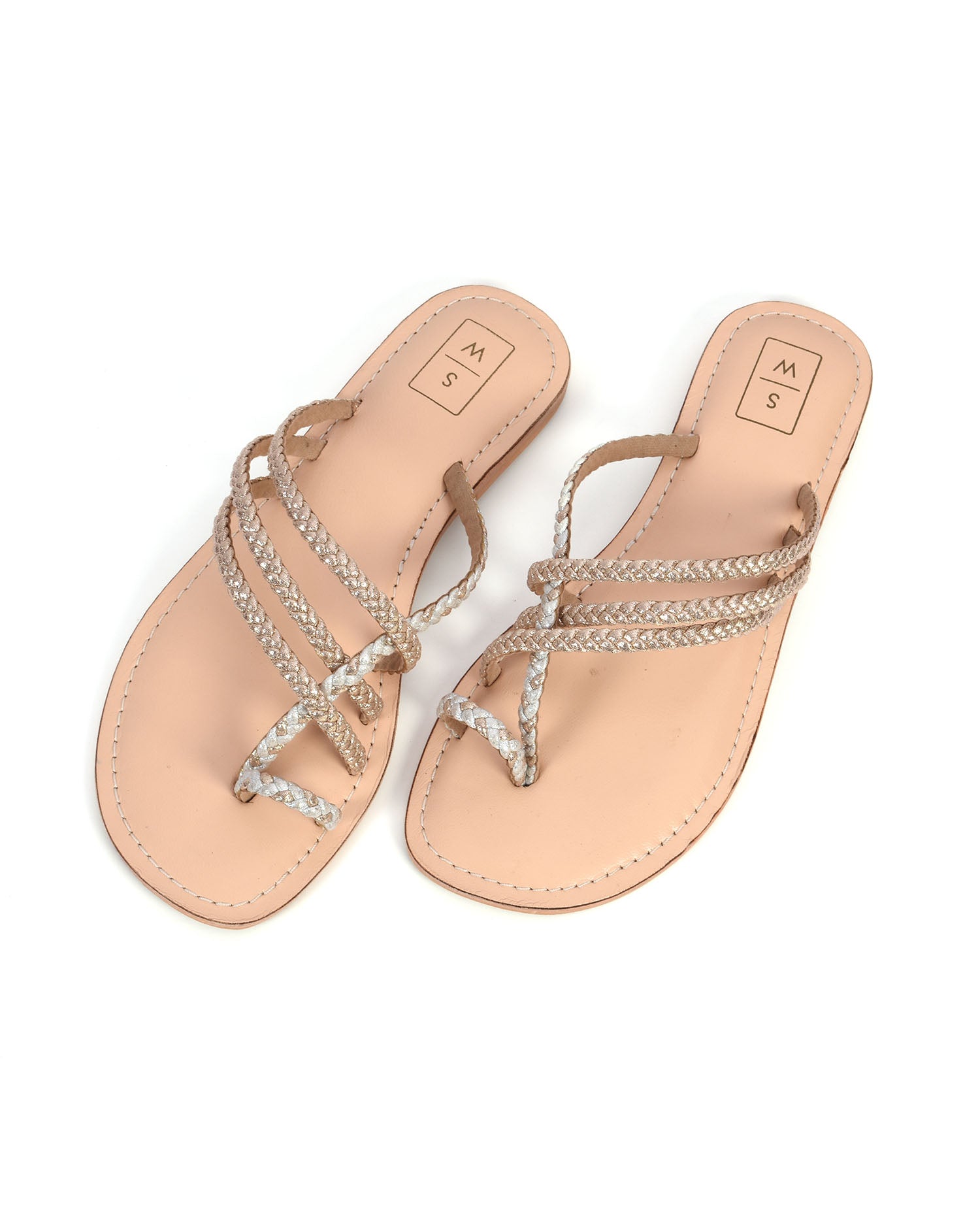 Grace Silver & Gold  Strap Sandals