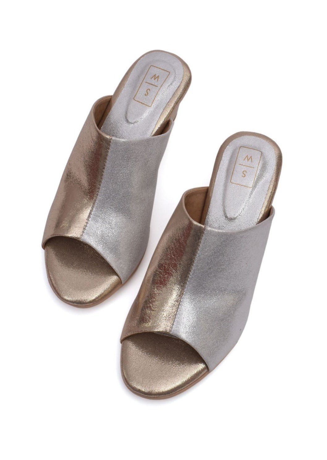 Lyla Gold & Silver Heel Sandals
