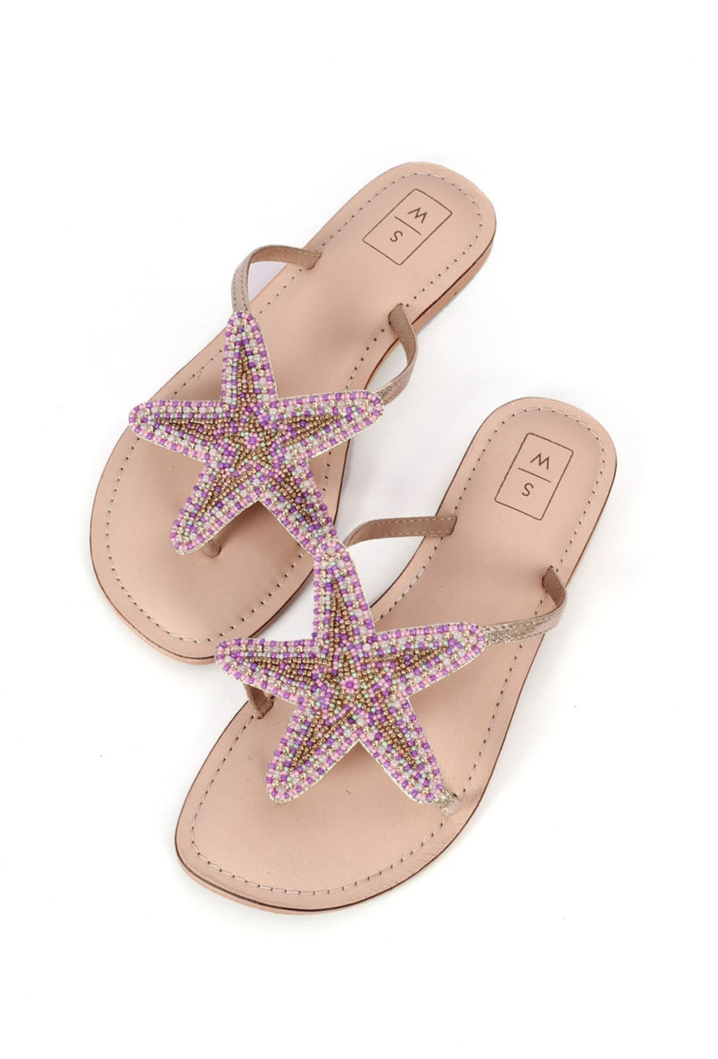 Lucy Multicolour Beaded Starfish Sandals