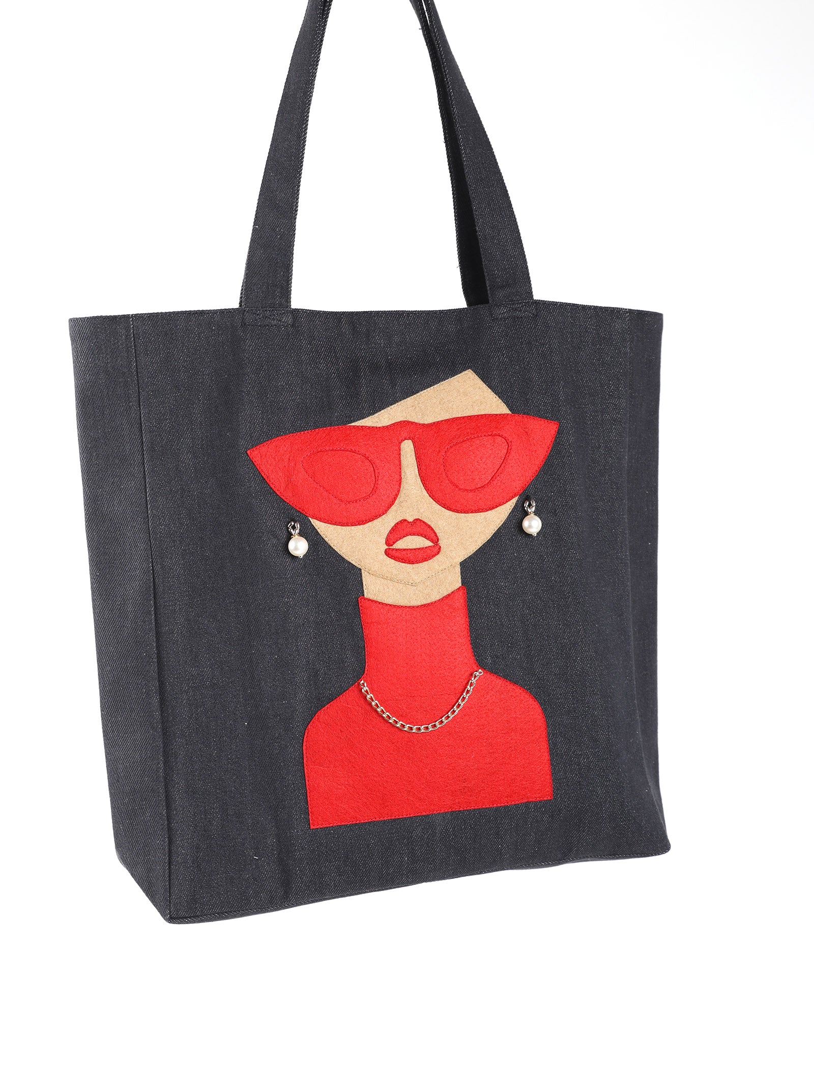 Katy Denim Tote Bag