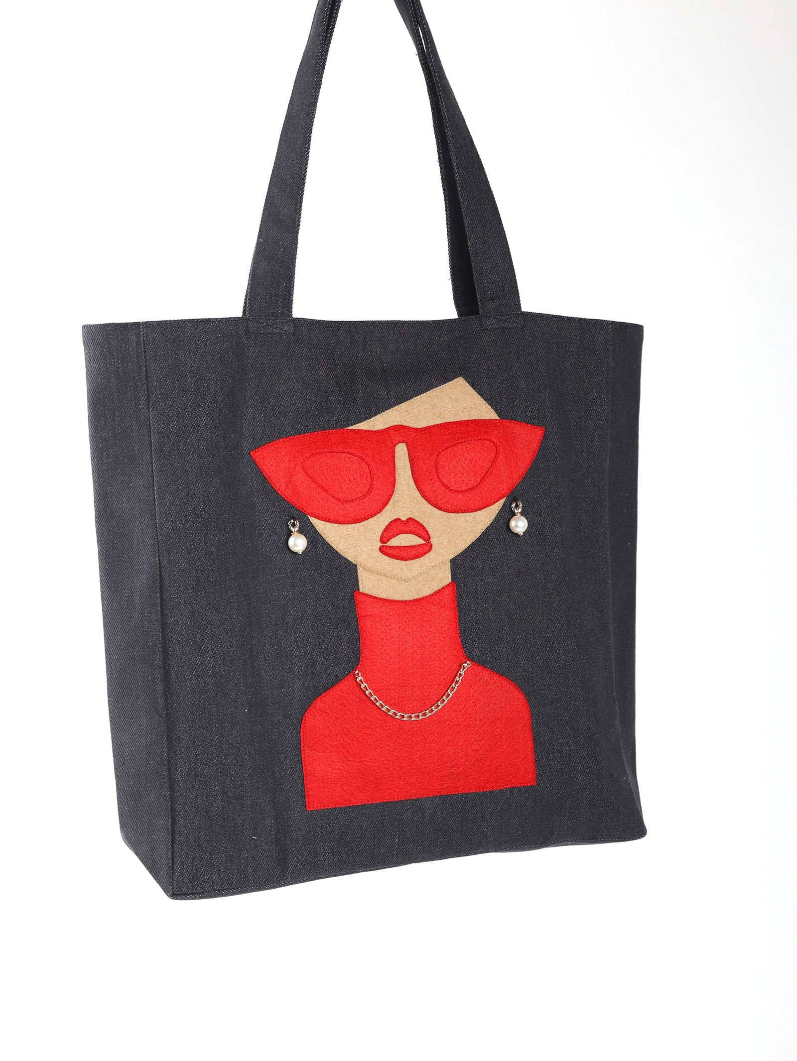 Katy Denim Tote Bag