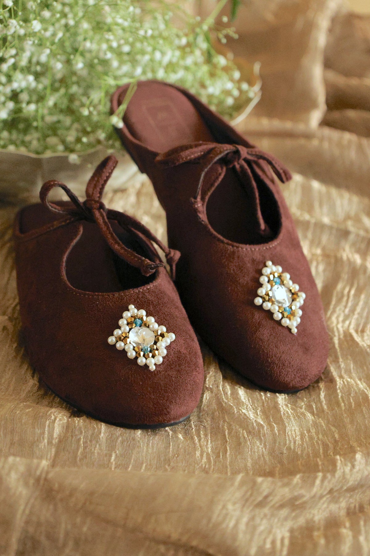 Alma Chocolate Brown Mule Sandals