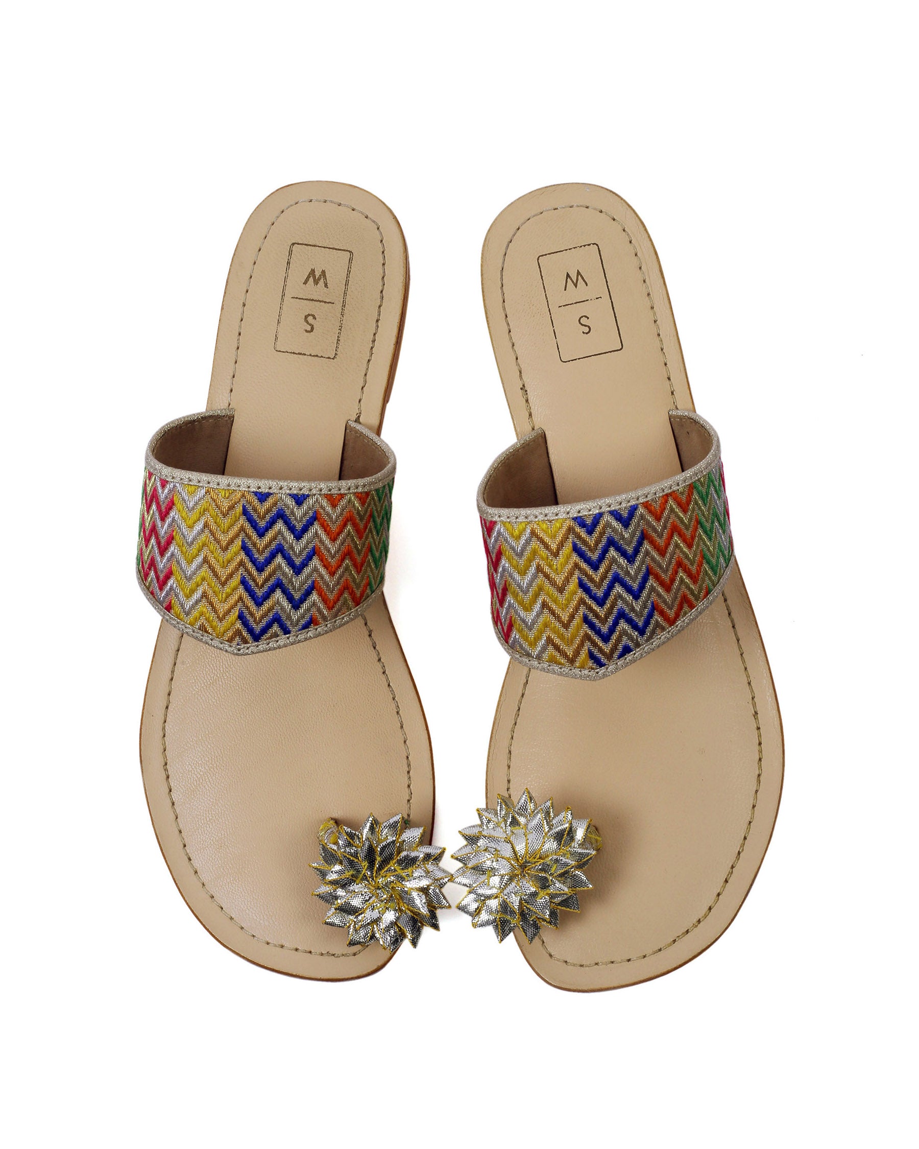 Malika Multi-Coloured Gota Sandal