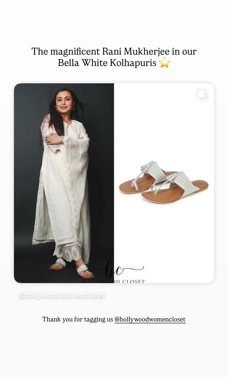 Bella White Kolhapuri