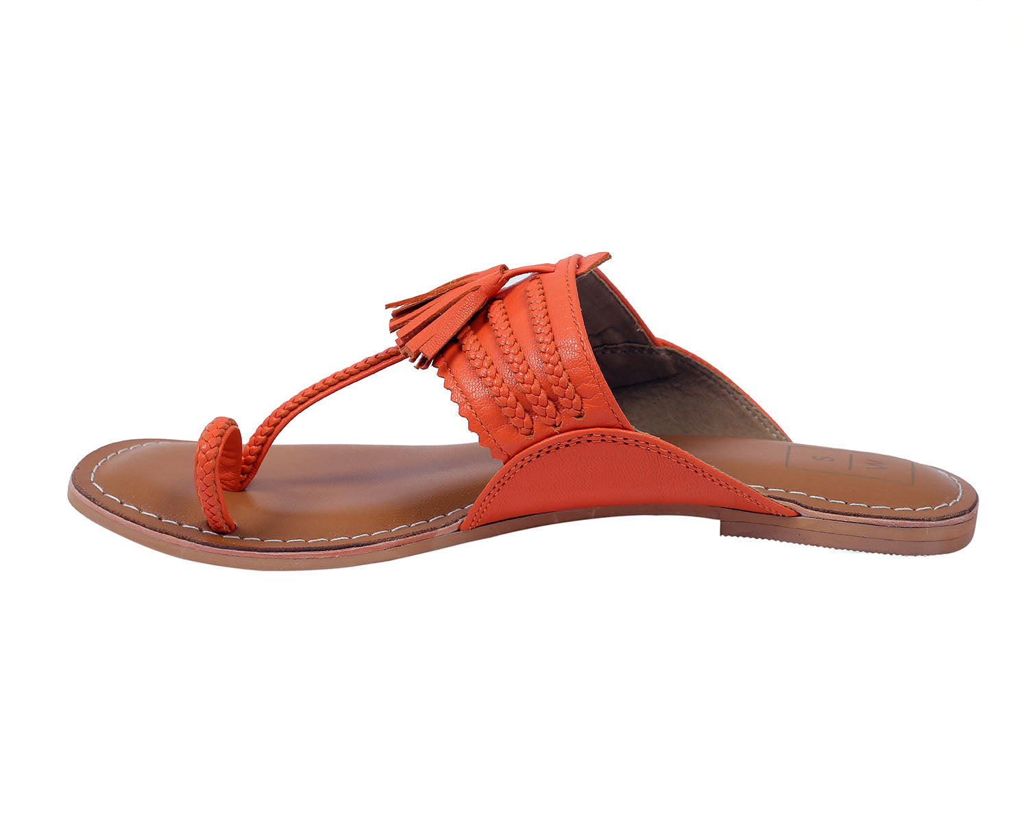 Ada Orange Kohlapuri Sandal