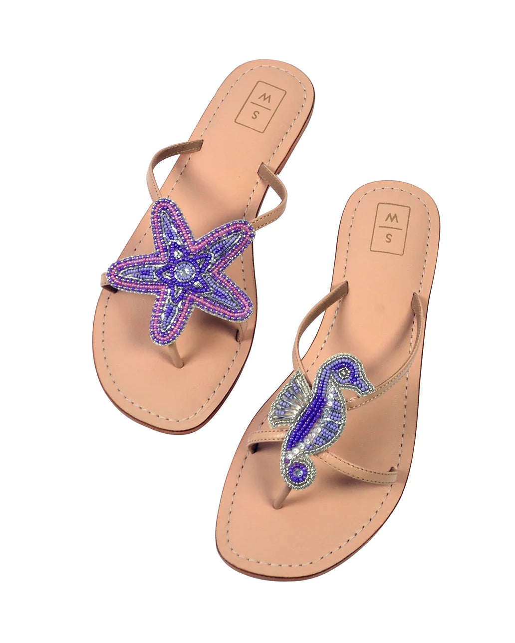Larry Lilac Seahorse & Starfish Sandals